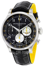 Baume & Mercier Capeland Czarny/Skóra Ø44 mm MOA10282