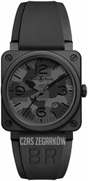 Bell & Ross Instruments Szary/Guma BR-03-92-BLACK-CAMO