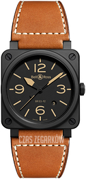 Bell & Ross Br 03-92 Czarny/Skóra BR-03-92-HERITAGE-CERAMIC