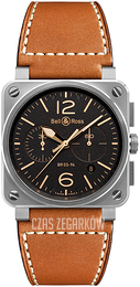 Bell & Ross Br 03-94 Czarny/Skóra BR-03-94-GOLDEN-HERITAGE