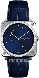 Bell & Ross Br S Quartz Niebieski/Skóra BRS-EA-ST-LGD/SCR