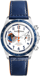 Bell & Ross Vintage Biały/Skóra Ø41 mm BR-V2-94-RACING-BIRD-CALFSKIN-ST