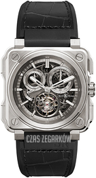 Bell & Ross Experimental Szkieletowa tarczy/Guma BR-X1-TOURBILLON-TITANIUM