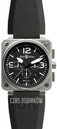 Bell & Ross BR 01-94 Czarny/Guma Ø46 mm BR0194-BL-ST