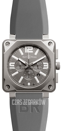 Bell & Ross BR 01-94 Szary/Guma Ø46 mm BR0194-TI-PRO