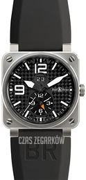 Bell & Ross BR 03-51 Czarny/Guma Ø42 mm BR03-51GMT