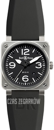 Bell & Ross BR 03-92 Czarny/Guma Ø42 mm BR0392-BL-ST