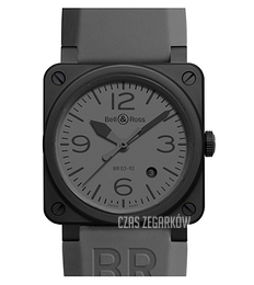 Bell & Ross BR 03-92 Szary/Guma Ø42 mm BR0392-COMMANDO-CE