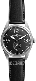 Bell & Ross BR 123 Czarny/Skóra Ø41 mm BRV123-BL-ST-SCA