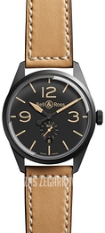Bell & Ross BR 123 Czarny/Skóra Ø41 mm BRV123-HERITAGE