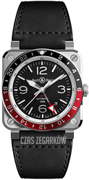 Bell & Ross Instruments Czarny/Skóra BR0393-BL-ST/SCA