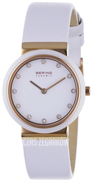 Bering Ceramic Biały/Skóra Ø29 mm 10729-856