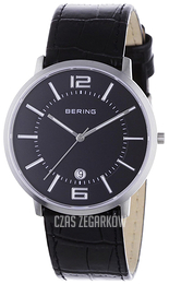 Bering Slim Czarny/Skóra Ø39 mm 11139-409