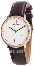 Bering Classic Biały/Skóra Ø39 mm 11139-564