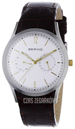Bering Classic Biały/Skóra Ø39 mm 11839-501