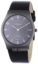 Bering Titanium Szary/Skóra Ø35 mm 11935-404