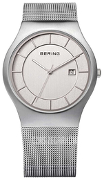 Bering Classic Biały/Stal Ø38 mm 11938-000