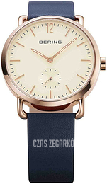 Bering Classic Beżowy/Skóra Ø38 mm 13238-664