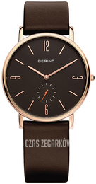 Bering Classic Brązowy/Skóra Ø39 mm 13739-562