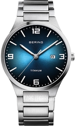 Bering Titanium Niebieski/Tytan Ø40 mm 15240-777