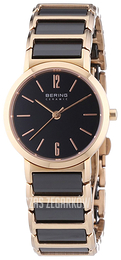 Bering Ceramic Czarny/Stal w kolorze różowego złota Ø26 mm 30226-746