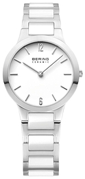 Bering Ceramic Biały/Stal Ø29 mm 30329-754