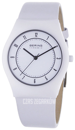 Bering Ceramic Biały/Skóra Ø34 mm 32035-654