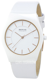 Bering Ceramic Biały/Skóra Ø35 mm 32035-656