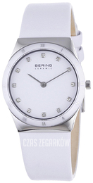 Bering Ceramic Biały/Skóra Ø30 mm 32230-684