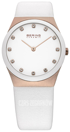 Bering Ceramic Biały/Skóra Ø30 mm 32230-686