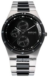 Bering Ceramic Czarny/Stal Ø39 mm 32339-742
