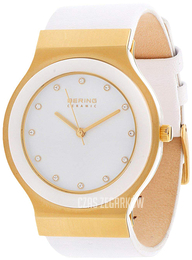 Bering Ceramic Biały/Skóra Ø38 mm 32538-854