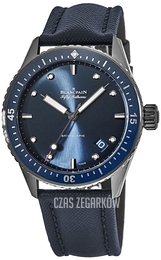 Blancpain Fifty Fathoms Niebieski/Skóra Ø43.6 mm 5000-0240-O52A