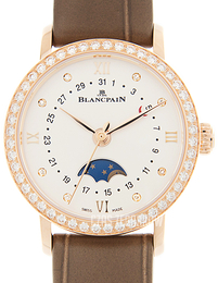 Blancpain Villeret Biały/Skóra Ø29.2 mm 6106-2987-55A