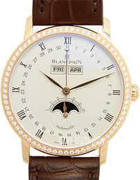 Blancpain Villeret Biały/Skóra Ø37.6 mm 6263-2942-55B