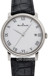 Blancpain Villeret Biały/Skóra Ø42 mm 6630-1531-55B