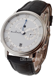 Blancpain Villeret Biały/Skóra Ø40.3 mm 6640-1127-55B