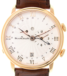 Blancpain Villeret Srebrny/Skóra Ø40.3 mm 6640-3642-55B