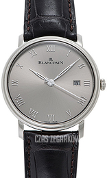 Blancpain Villeret Szary/Skóra Ø40 mm 6651-1504-55A