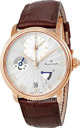 Blancpain Villeret Srebrny/Skóra Ø40 mm 6665-3642-55B