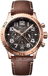 Breguet Type Xxi Czarny/Skóra Ø42 mm 3817BR-Z2-3ZU
