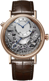 Breguet Tradition Srebrny/Skóra Ø40 mm 7597BR-G1-9WU