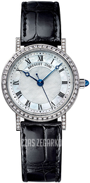 Breguet Classique Biały/Skóra Ø30 mm 8068BB-52-964-DD00