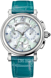 Breguet Marine Zielony/Skóra Ø34.6 mm 8827ST-5W-986