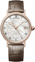 Breguet Classique Biały/Skóra Ø33.5 mm 9068BR-52-976-DD00