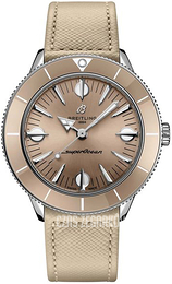 Breitling Superocean Heritage 57 Beżowy/Skóra Ø38 mm A10340A41A1X1