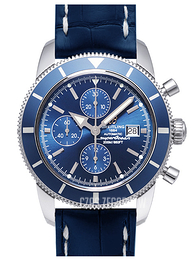 Breitling Superocean Heritage Chrono 46 Niebieski/Skóra Ø46 mm A1332016-C758-746P-A20BA.1