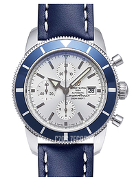 Breitling Superocean Heritage Chrono 46 Srebrny/Skóra Ø46 mm A1332016-G698-101X-A20BA.1