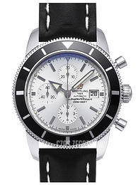 Breitling Superocean Heritage Chrono 46 Srebrny/Skóra Ø46 mm A1332024-G698-441X-A20BA.1
