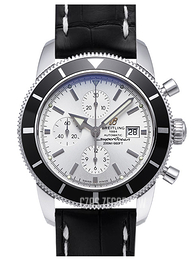 Breitling Superocean Heritage Chrono 46 Srebrny/Skóra Ø46 mm A1332024-G698-760P-A20BA.1